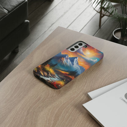 Mystic Mountains Phone Case for iPhone 8–16 Pro Max, Pixel 5–8 Pro, Galaxy S10–S24 Ultra - Designed by Thalia