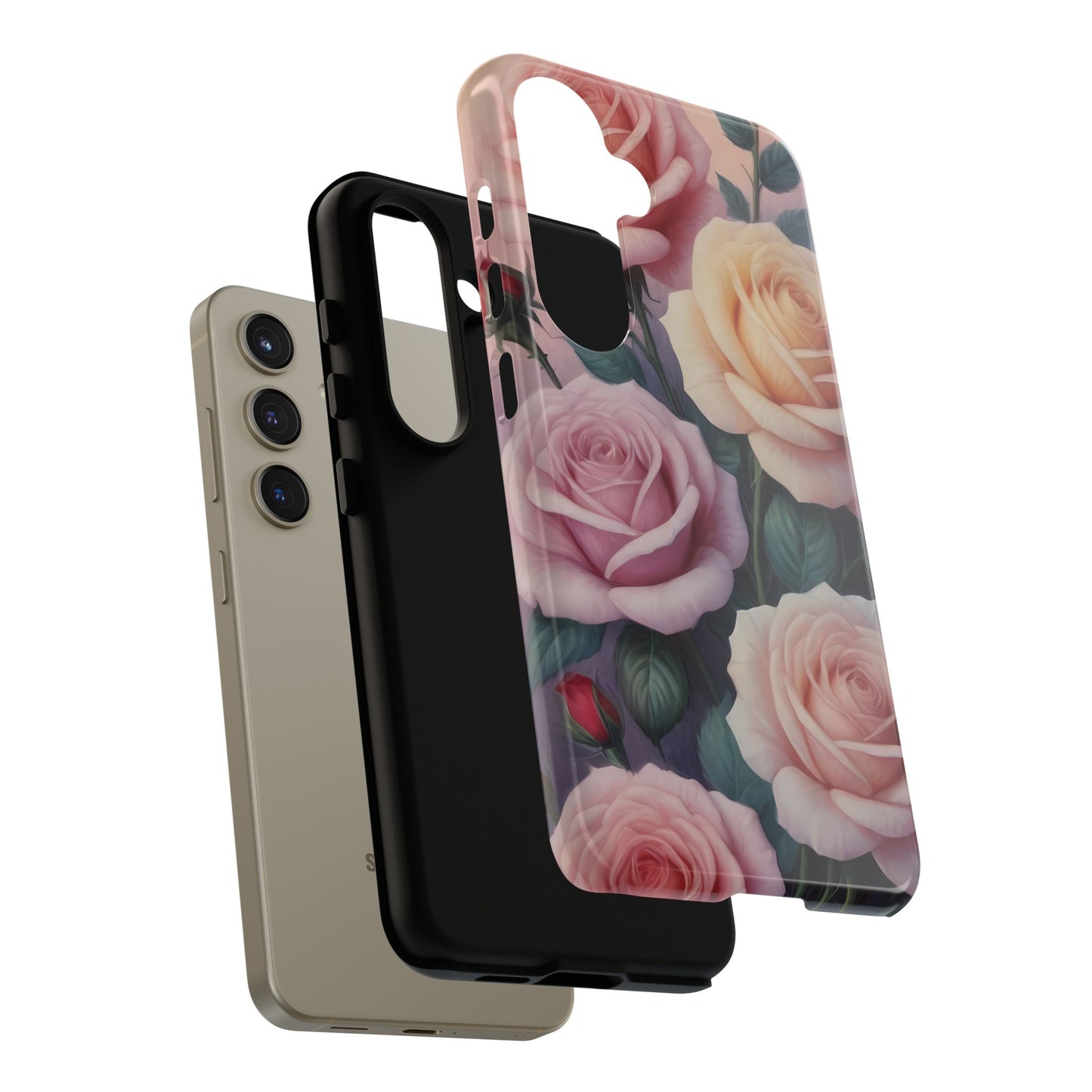 Roses Custom Phone Case for Samsung Galaxy S10–S10 Plus, S20–S20 Ultra, S21, S22, S23, S24 Ultra - Designed by Thalia