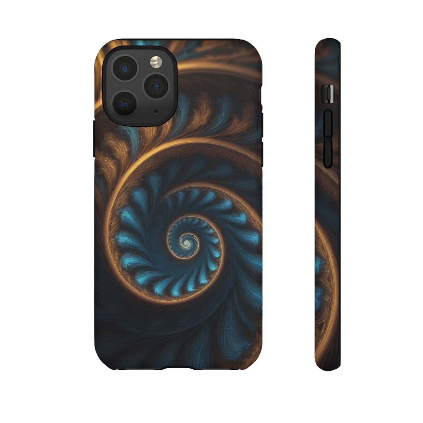 3D Fractal Phone Case for iPhone 8–16 Pro Max, Pixel 5–8 Pro, Galaxy S10–S24 Ultra - Designed by Thalia