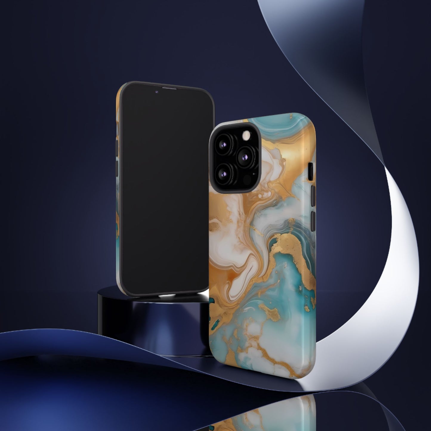 Marble Hues Phone Case for iPhone 8–16 Pro Max, Pixel 5–8 Pro, Galaxy S10–S24 Ultra - Designed by Thalia