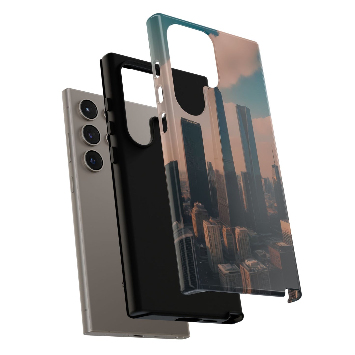 City Skylines Custom Phone Case for Samsung Galaxy S10–S10 Plus, S20–S20 Ultra, S21, S22, S23, S24 Ultra - Designed by Thalia