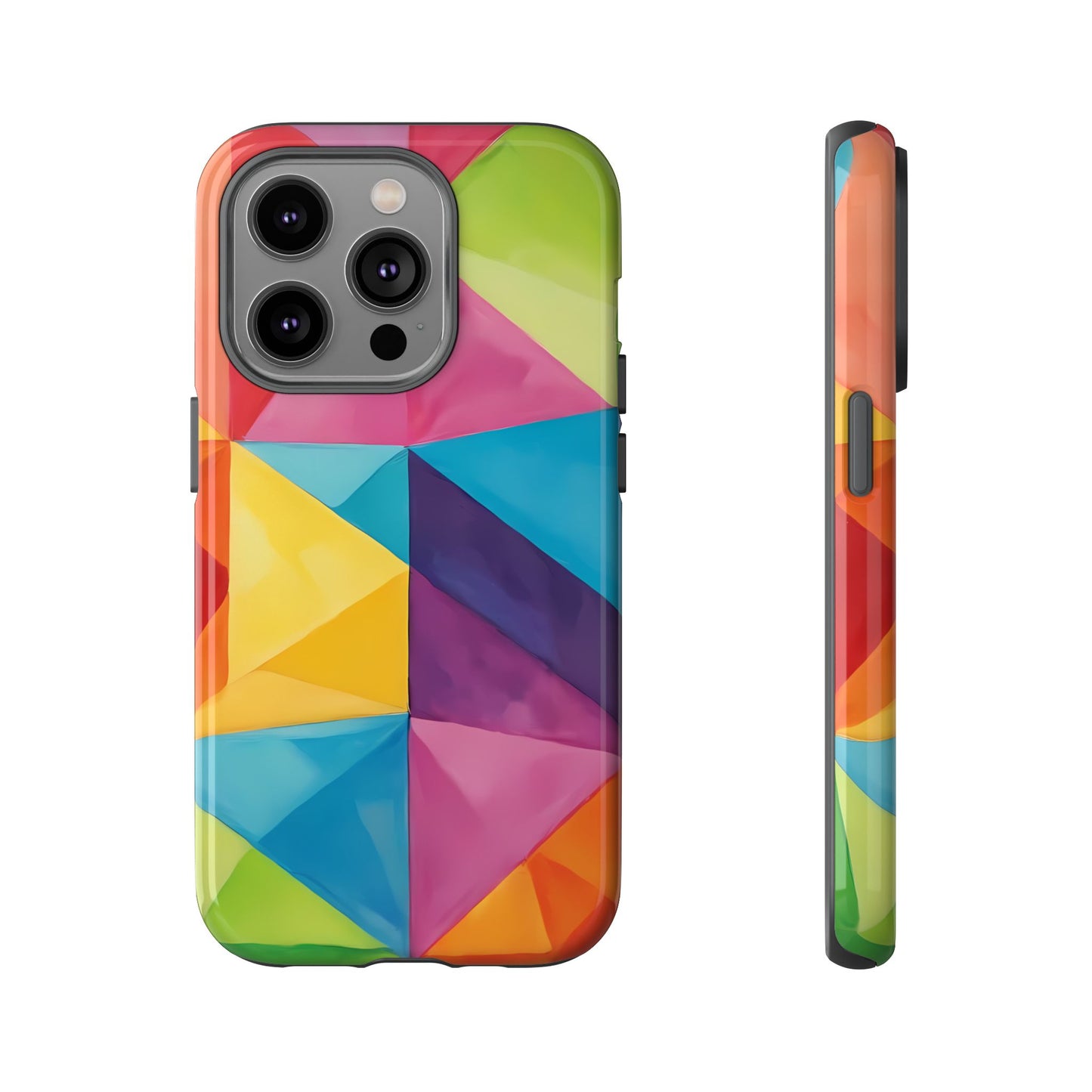 Geometric Play Phone Case for iPhone 8–16 Pro Max, Pixel 5–8 Pro, Galaxy S10–S24 Ultra - Designed by Thalia