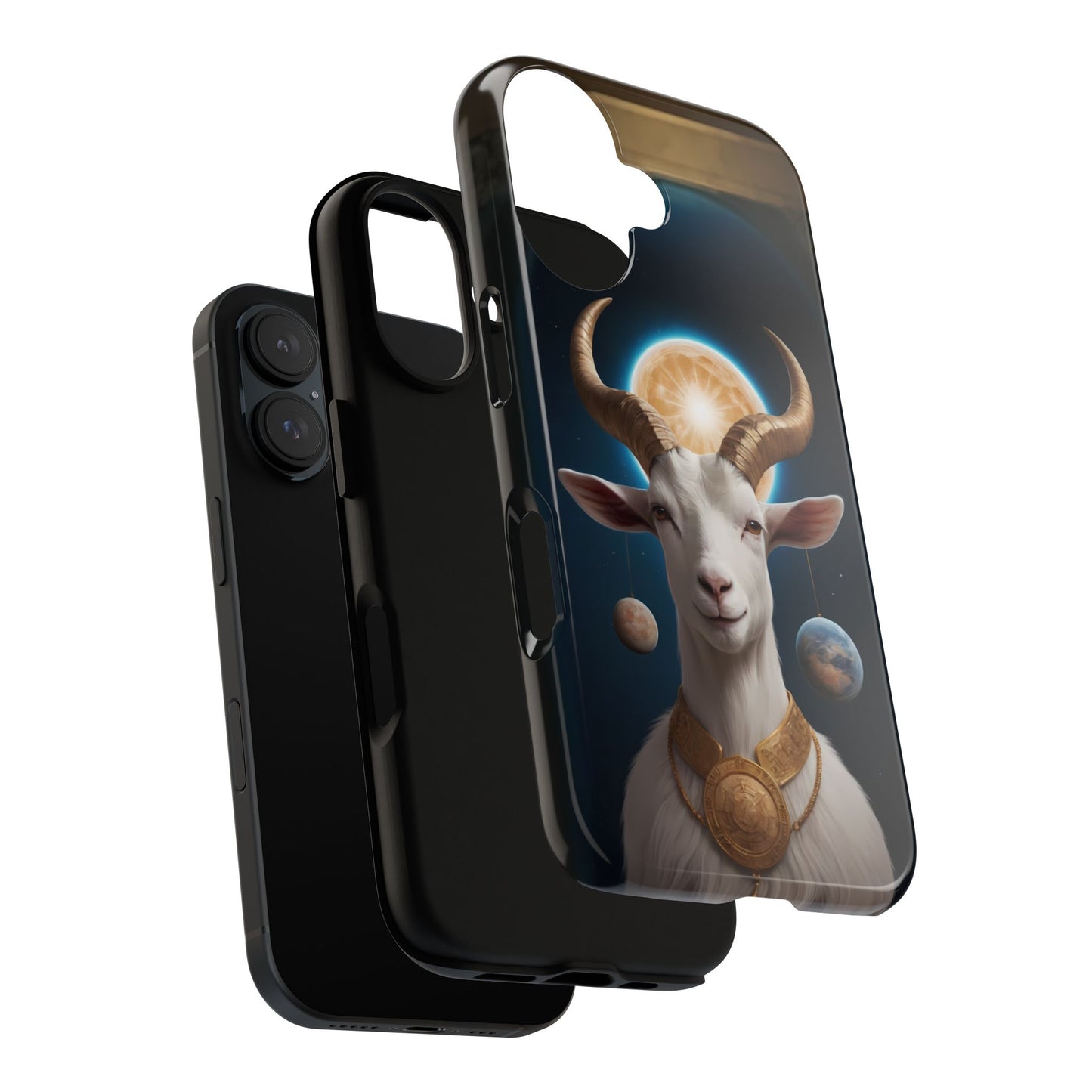 Chinese Zodiac Goat Phone Case for iPhone 8–16 Pro Max, iPhone 8 Plus–13 Mini, iPhone XS–XS Max, iPhone 11–14 Pro Max - Designed by Thalia