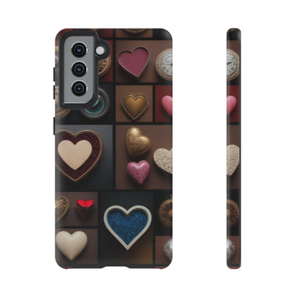 Love Button Phone Case for iPhone 8–16 Pro Max, Pixel 5–8 Pro, Galaxy S10–S24 Ultra - Designed by Thalia