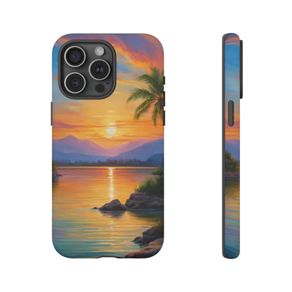 Sunset Serenade Phone Case for iPhone 8–16 Pro Max, Pixel 5–8 Pro, Galaxy S10–S24 Ultra - Designed by Thalia