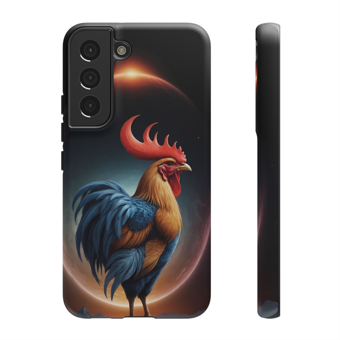 Chinese Zodiac Rooster Custom Phone Case for iPhone 8–16 Pro Max, Pixel 5–8 Pro, Galaxy S10–S24 Ultra - Designed by Thalia