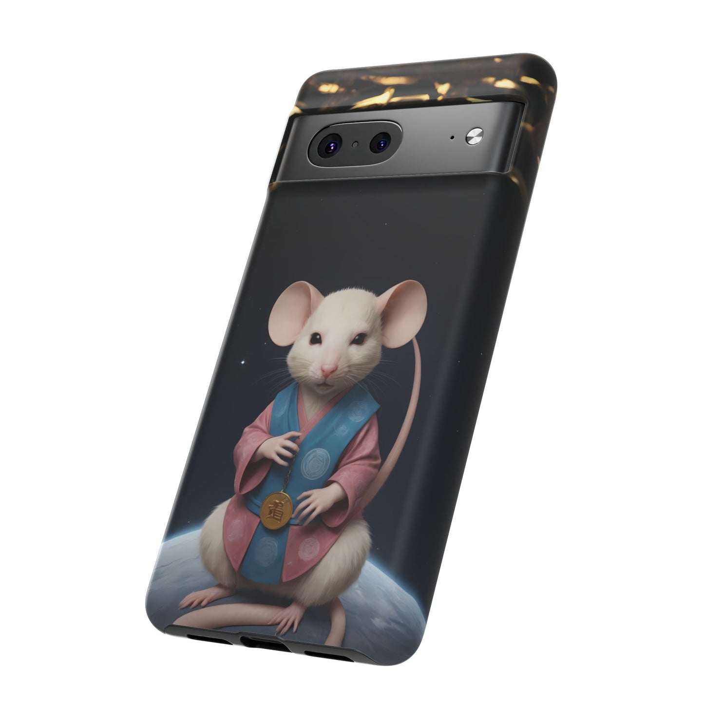 Chinese Zodiac Rat Phone Case for Google Pixel 8 Pro, Pixel 8, Pixel 7, Pixel 6 Pro, Pixel 6, Pixel 5 5G - Designed by Thalia