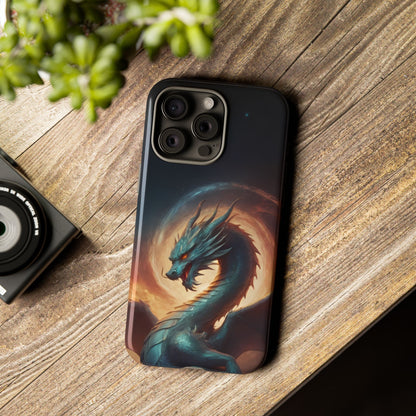 Chinese Zodiac Dragon Phone Case for iPhone 8–16 Pro Max, Pixel 5–8 Pro, Galaxy S10–S24 Ultra - Designed by Thalia