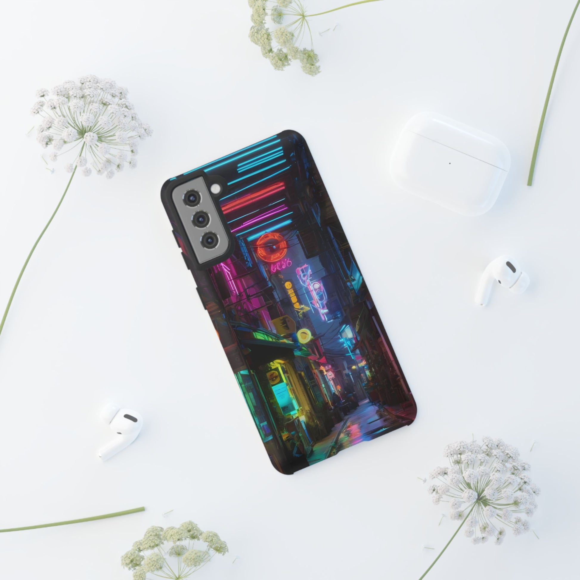 Electric Neon Custom Phone Case for Samsung Galaxy S10–S24 - Designed by Thalia