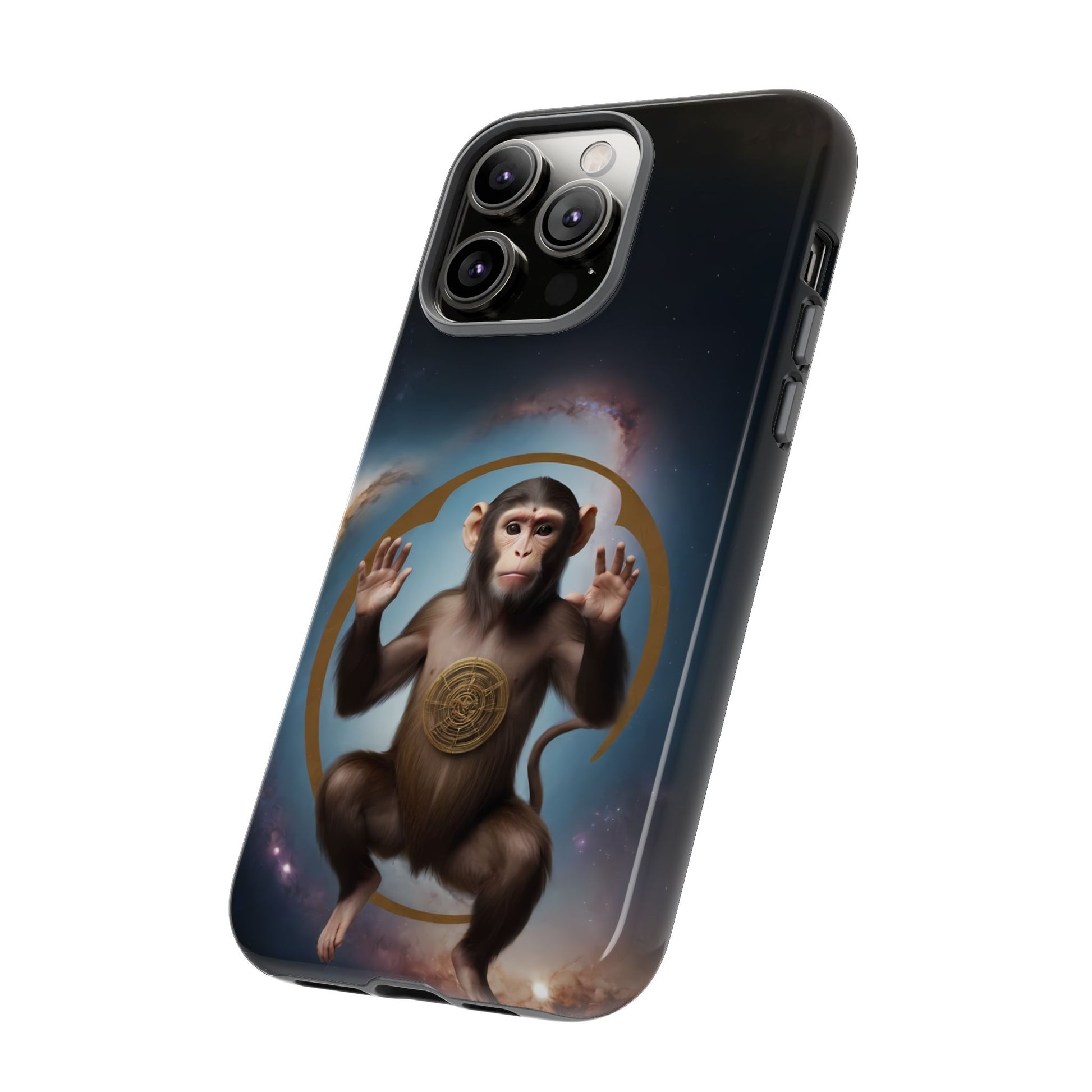 Chinese Zodiac Monkey Custom Phone Case for iPhone 8–16 Pro Max, Pixel 5–8 Pro, Galaxy S10–S24 Ultra - Designed by Thalia