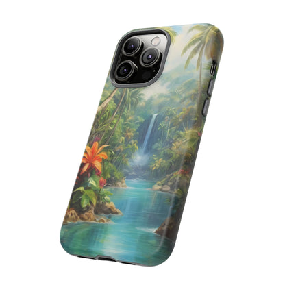 Tropical Paradise Phone Case for iPhone 8–16 Pro Max, Pixel 5–8 Pro, Galaxy S10–S24 Ultra - Designed by Thalia