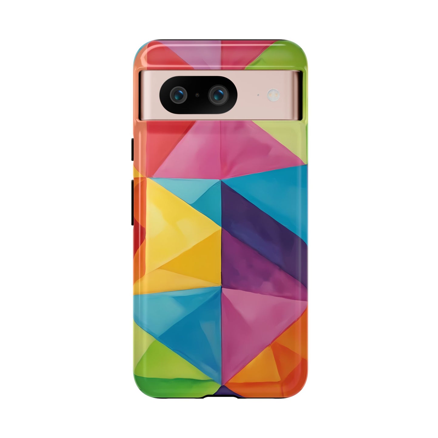 Geometric Play Phone Case for iPhone 8–16 Pro Max, Pixel 5–8 Pro, Galaxy S10–S24 Ultra - Designed by Thalia