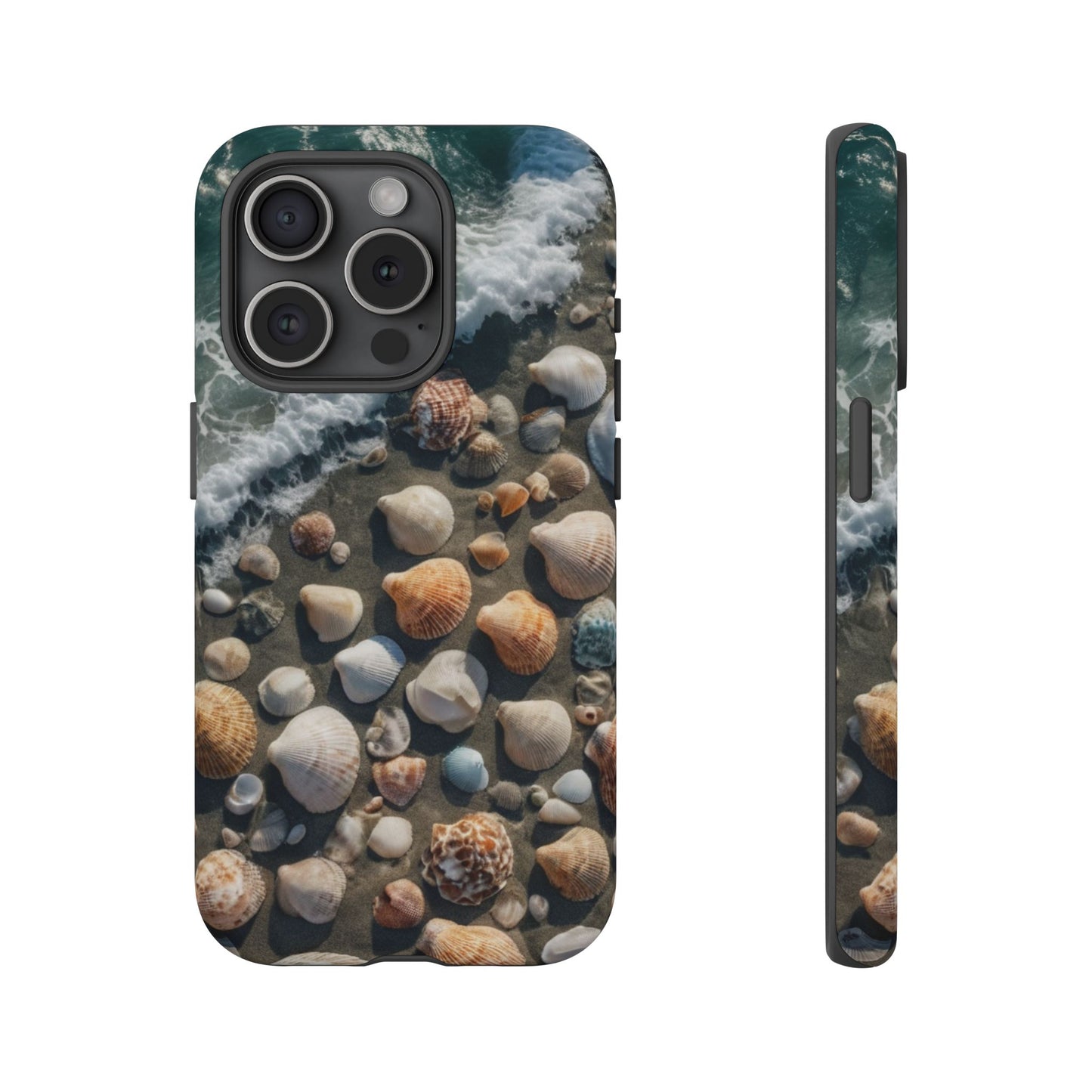 She Sells Sea Shells Phone Case for iPhone 8–16 Pro Max, Pixel 5–8 Pro, Galaxy S10–S24 Ultra - Designed by Thalia