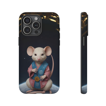 Chinese Zodiac Rat Phone Case for iPhone 8–16 Pro Max, iPhone 8 Plus–13 Mini, iPhone XS–XS Max, iPhone 11–14 Pro Max - Designed by Thalia