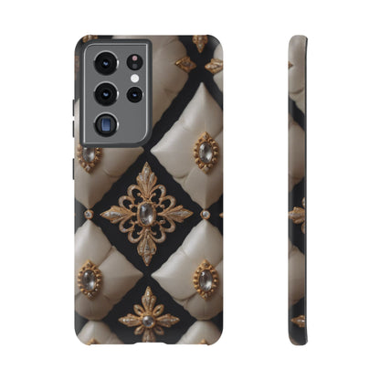 Diamond Solstice Custom Phone Case for iPhone 8–16 Pro Max, Pixel 5–8 Pro, Galaxy S10–S24 Ultra - Designed by Thalia