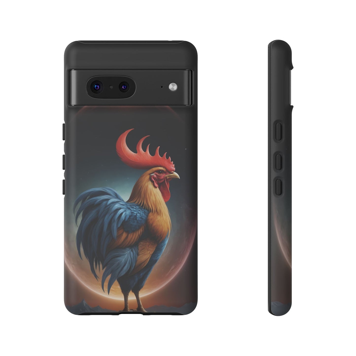 Chinese Zodiac Rooster Custom Phone Case for iPhone 8–16 Pro Max, Pixel 5–8 Pro, Galaxy S10–S24 Ultra - Designed by Thalia