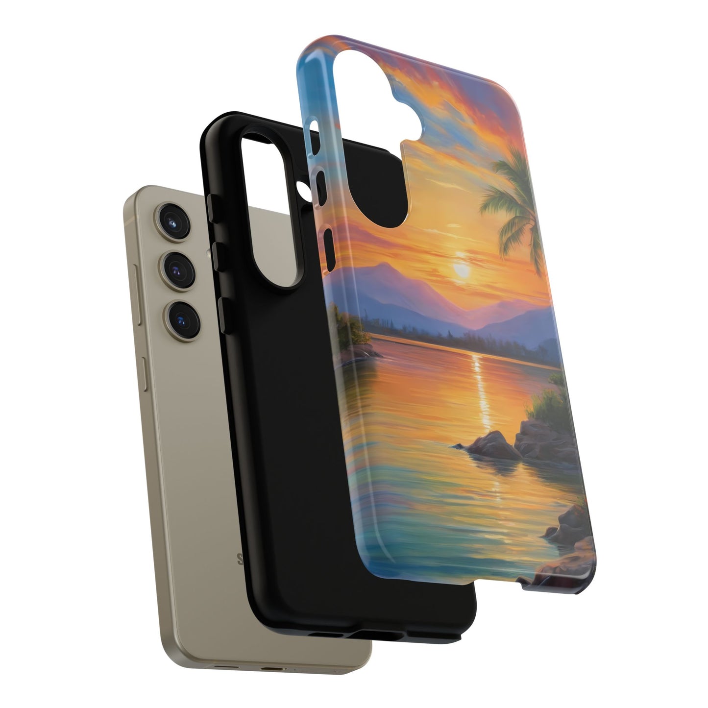 Sunset Serenade Custom Phone Case for Samsung Galaxy S10–S10 Plus, S20–S20 Ultra, S21, S22, S23, S24 Ultra - Designed by Thalia