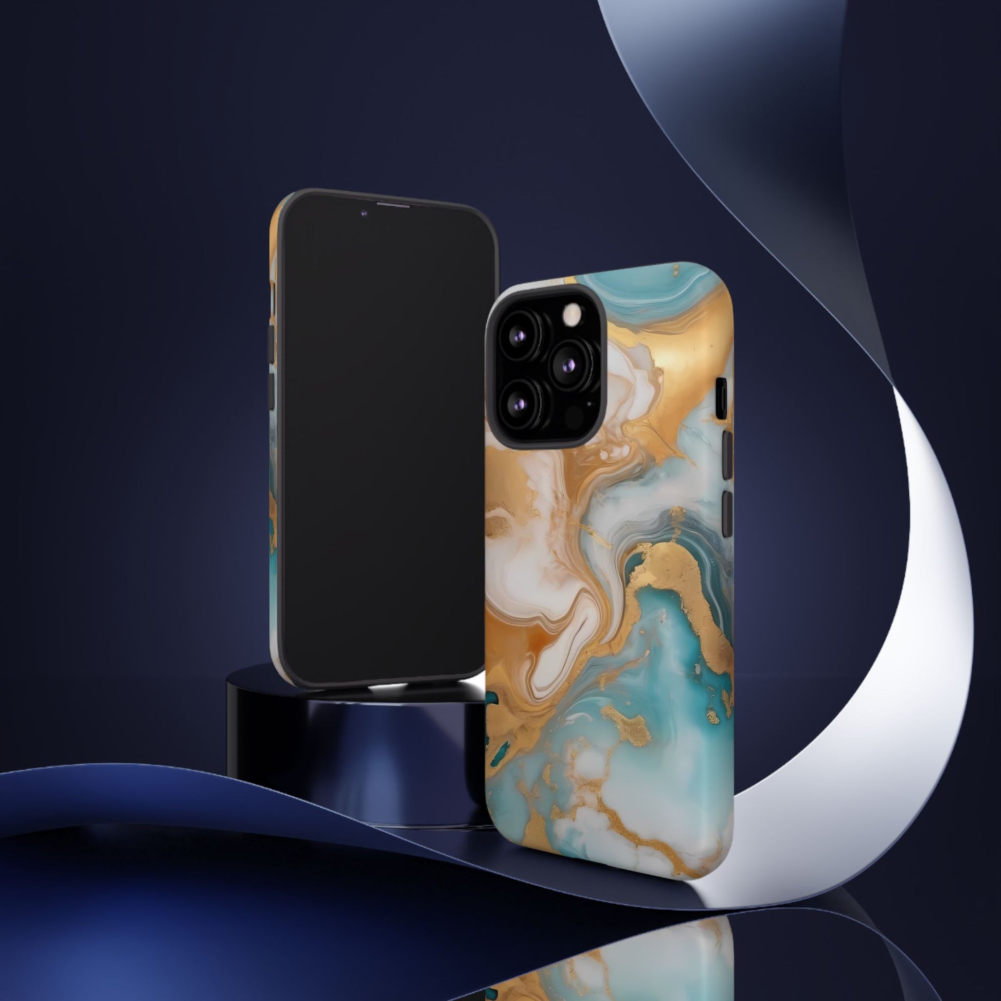 Marble Hues Phone Case for iPhone 8–16 Pro Max, Pixel 5–8 Pro, Galaxy S10–S24 Ultra - Designed by Thalia