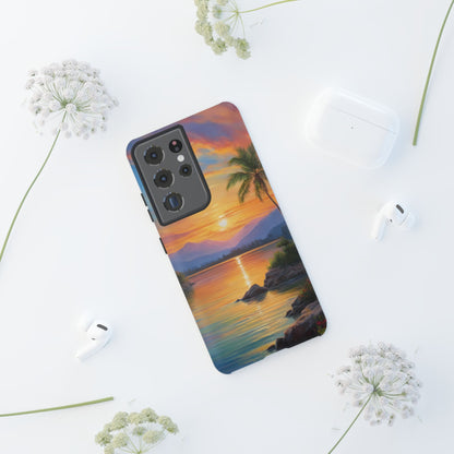 Sunset Serenade Custom Phone Case for Samsung Galaxy S10–S10 Plus, S20–S20 Ultra, S21, S22, S23, S24 Ultra - Designed by Thalia