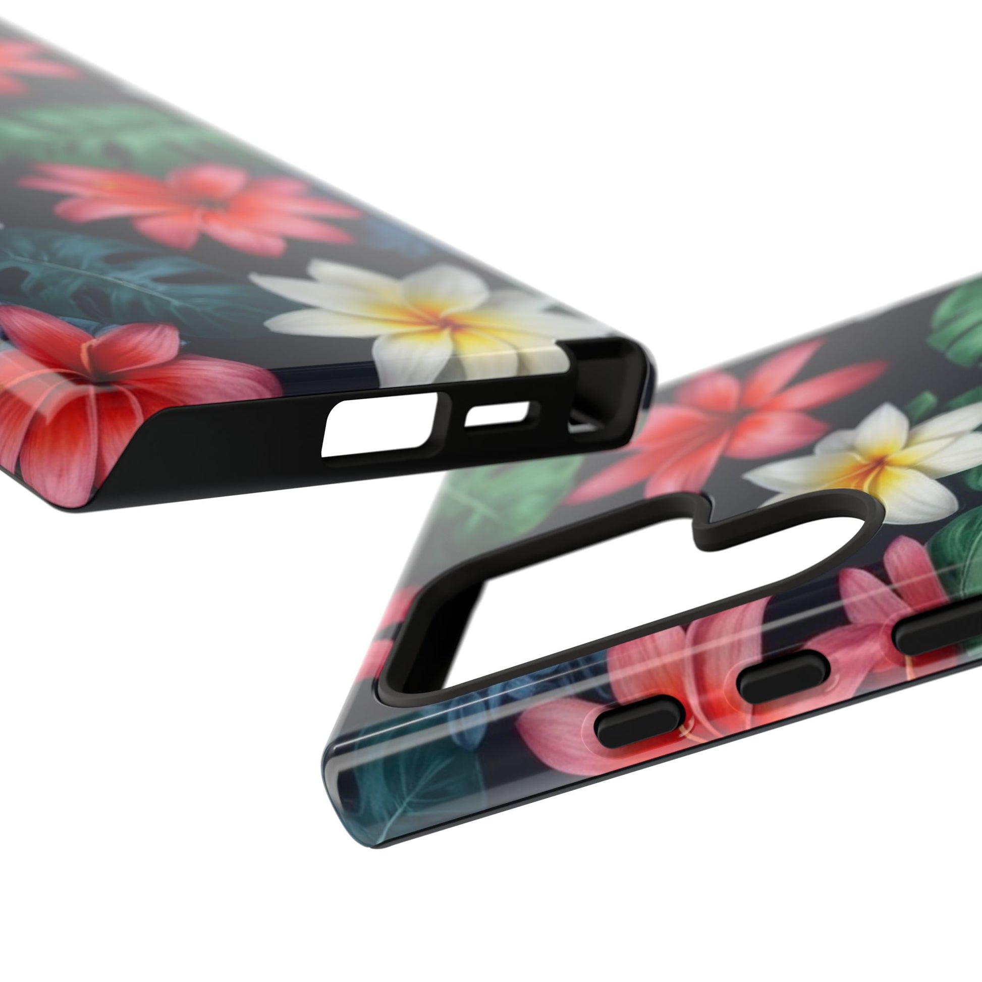 Hawaiian Flowers Custom Phone Case for Samsung Galaxy S10–S10 Plus, S20–S20 Ultra, S21, S22, S23, S24 Ultra - Designed by Thalia