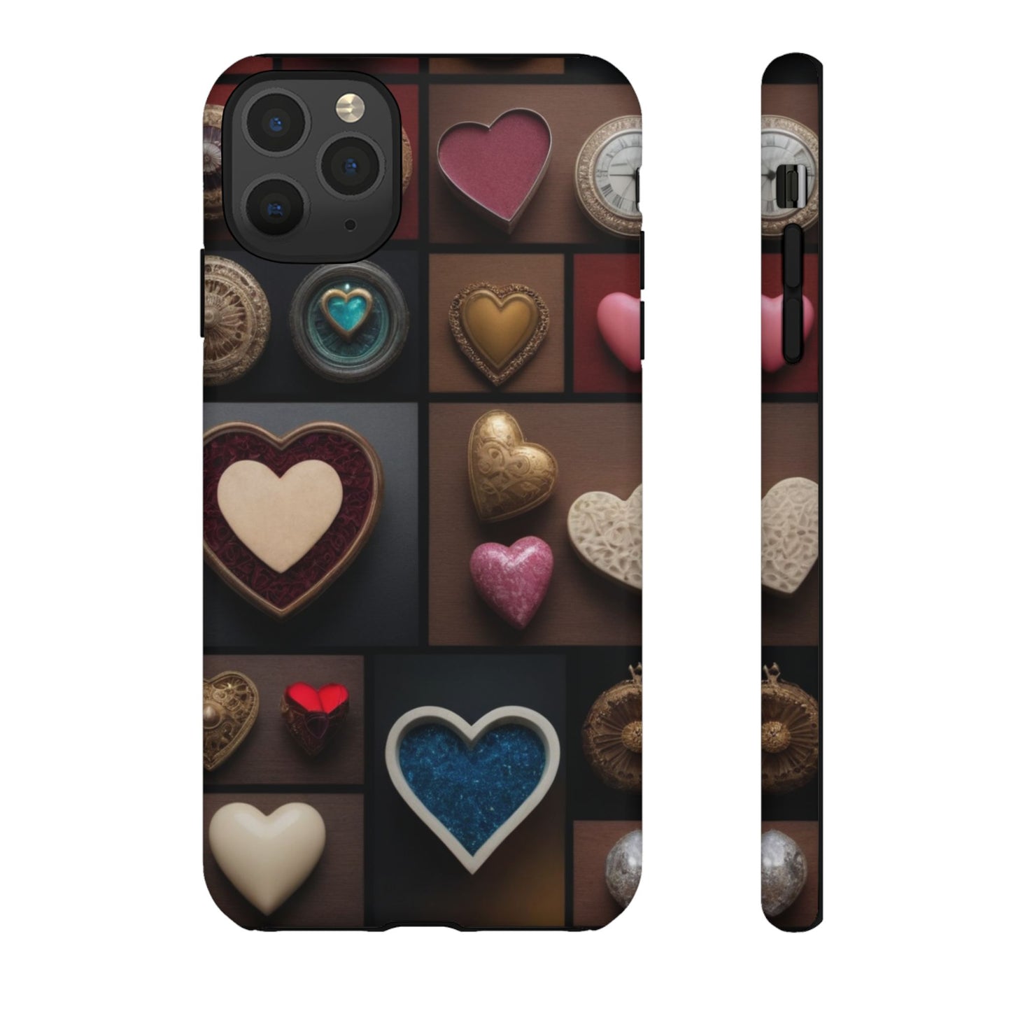 Love Button Phone Case for iPhone 8–16 Pro Max, iPhone 8 Plus–13 Mini, iPhone XS–XS Max, iPhone 11–14 Pro Max - Designed by Thalia