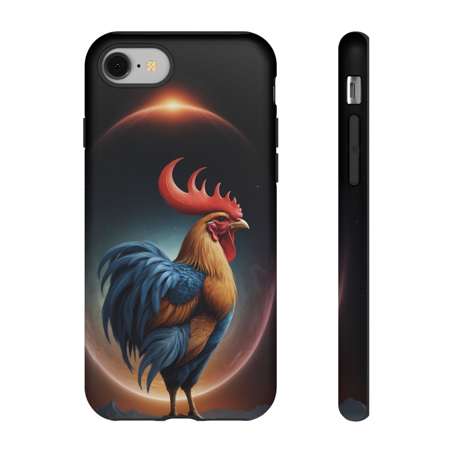 Chinese Zodiac Rooster Custom Phone Case for iPhone 8–16 Pro Max, Pixel 5–8 Pro, Galaxy S10–S24 Ultra - Designed by Thalia