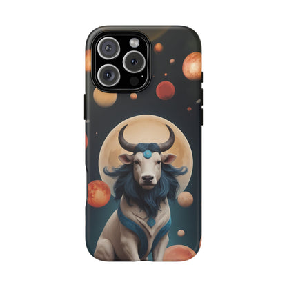 Chinese Zodiac Ox Phone Case for iPhone 8–16 Pro Max, iPhone 8 Plus–13 Mini, iPhone XS–XS Max, iPhone 11–14 Pro Max - Designed by Thalia