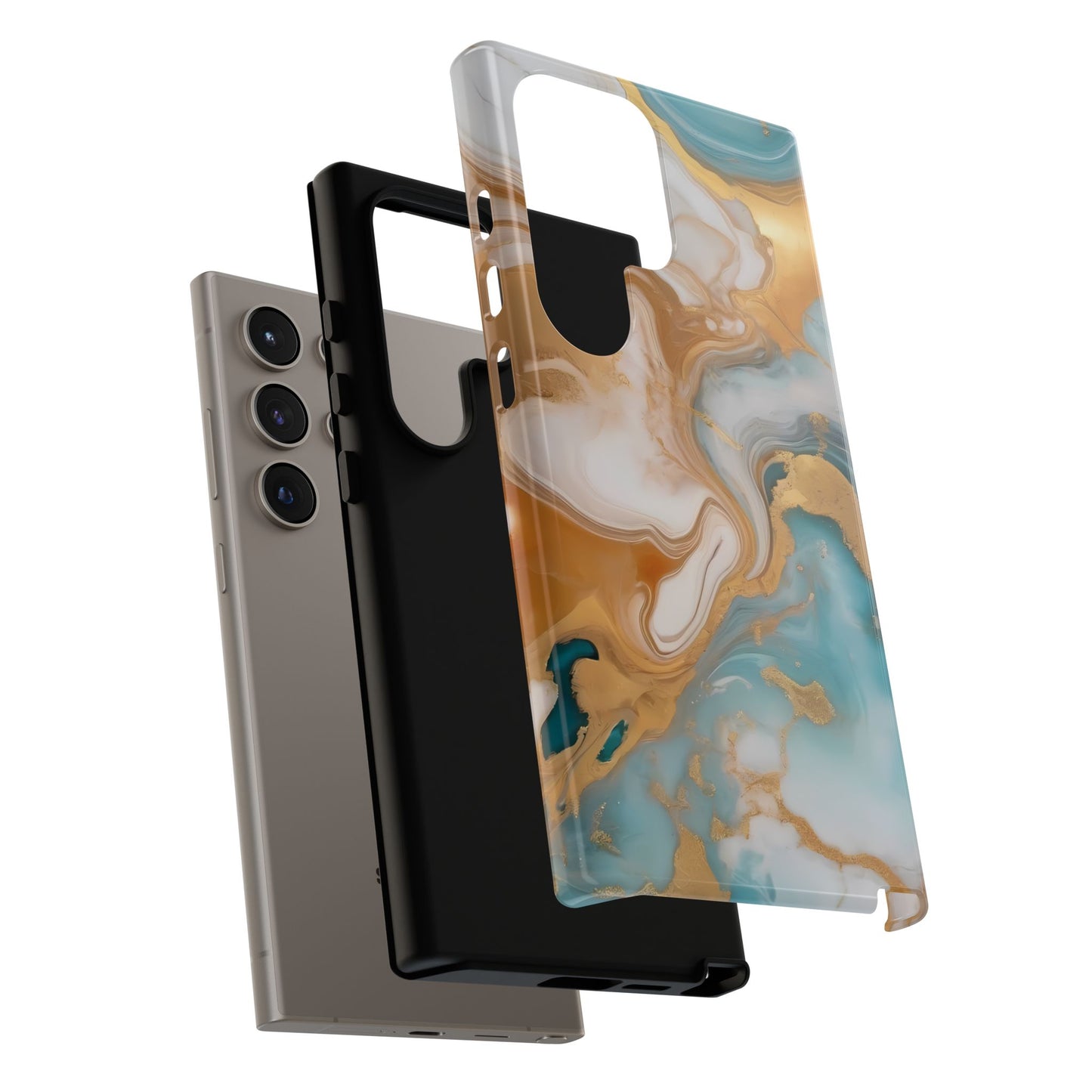 Marble Hues Custom Phone Case for Samsung Galaxy S10–S10 Plus, S20–S20 Ultra, S21, S22, S23, S24 Ultra - Designed by Thalia