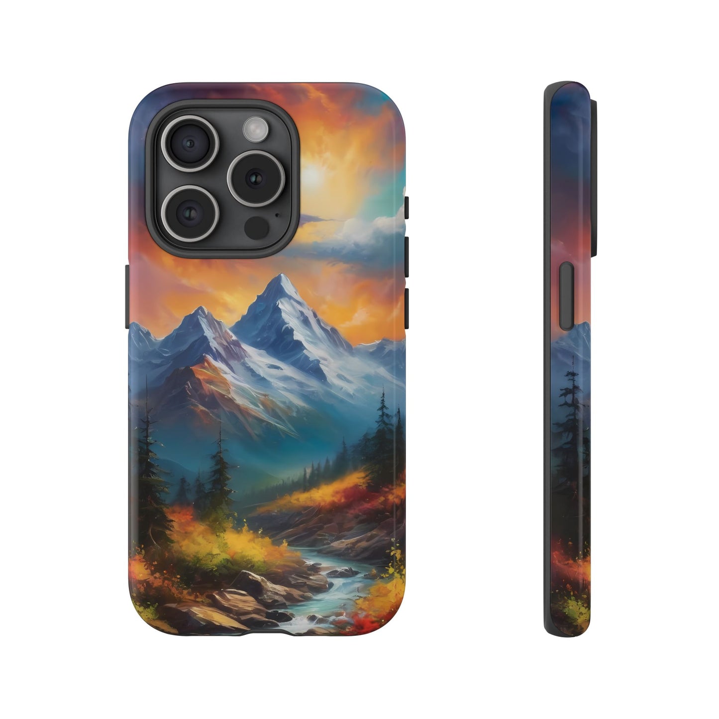 Mystic Mountains Phone Case for iPhone 8–16 Pro Max, Pixel 5–8 Pro, Galaxy S10–S24 Ultra - Designed by Thalia