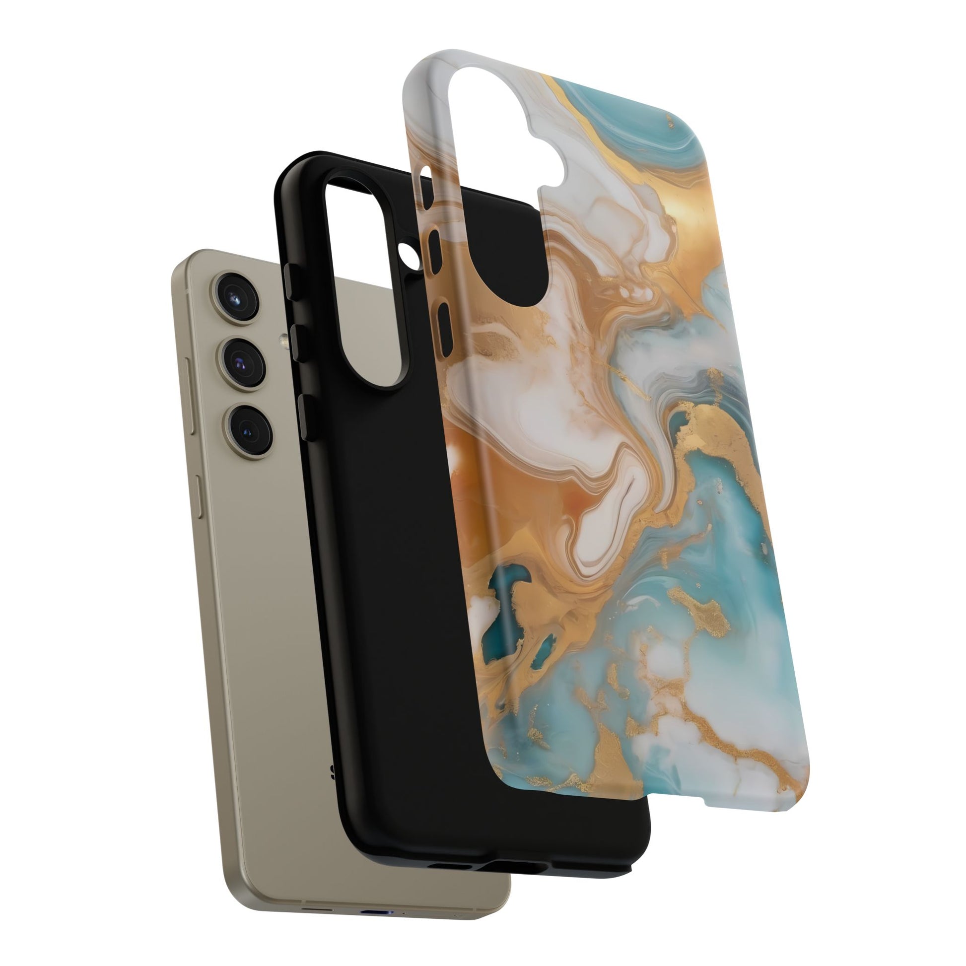 Marble Hues Phone Case for iPhone 8–16 Pro Max, Pixel 5–8 Pro, Galaxy S10–S24 Ultra - Designed by Thalia