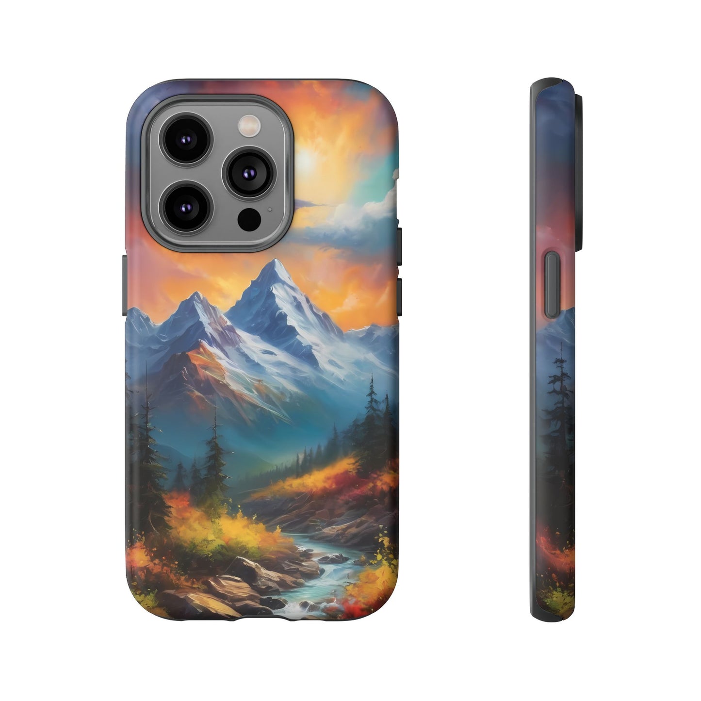 Mystic Mountains Phone Case for iPhone 8–16 Pro Max, Pixel 5–8 Pro, Galaxy S10–S24 Ultra - Designed by Thalia