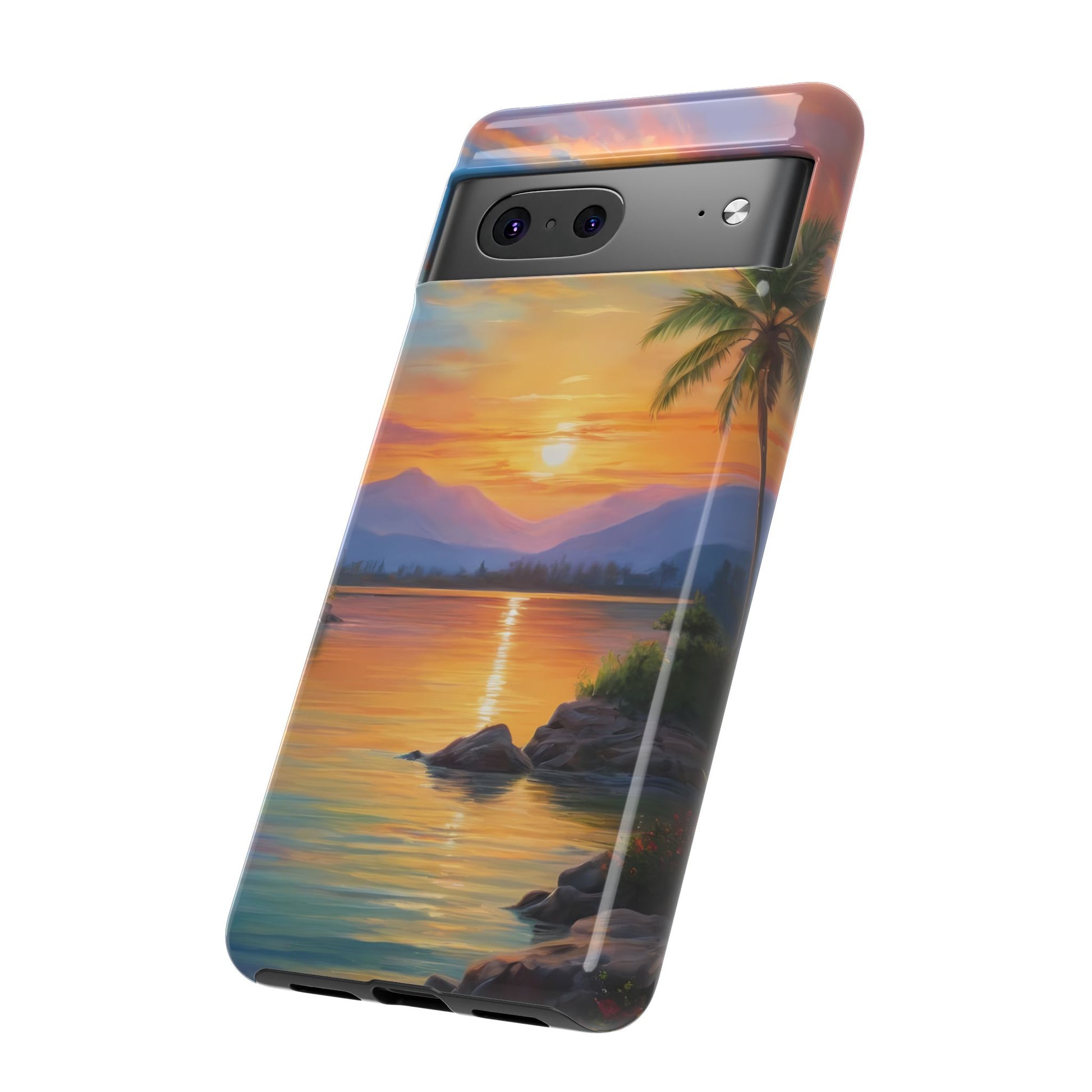 Sunset Serenade Phone Case for Google Pixel 8–Pixel 8 Pro, Pixel 7, Pixel 6 Pro, Pixel 6, Pixel 5 5G - Designed by Thalia