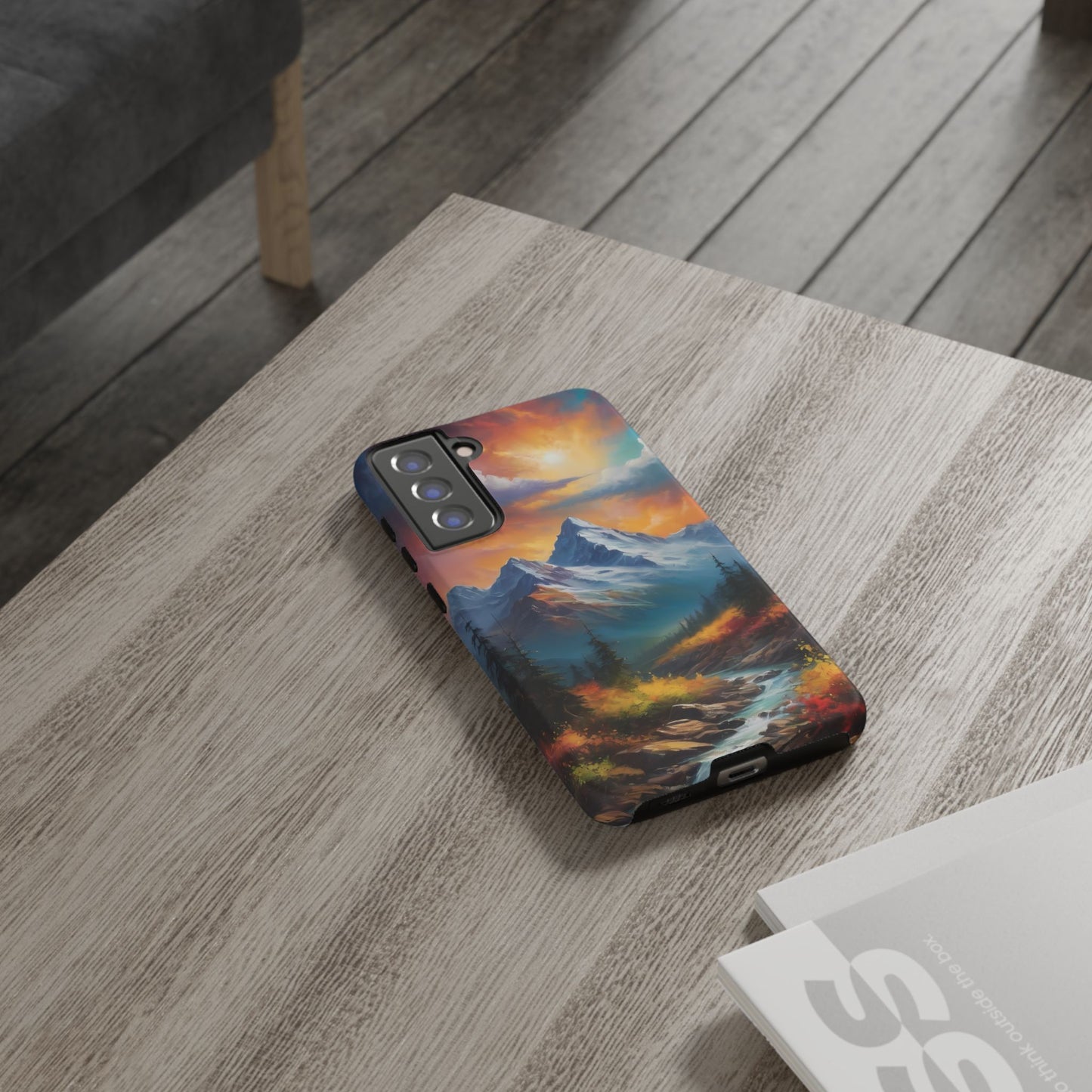 Mystic Mountains Custom Phone Case for Samsung Galaxy S10–S10 Plus, S20–S20 Ultra, S21, S22, S23, S24 Ultra - Designed by Thalia