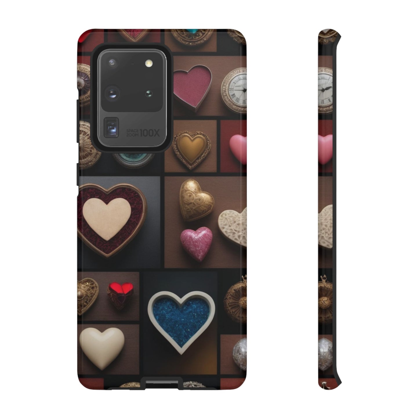 Love Button Phone Case for iPhone 8–16 Pro Max, Pixel 5–8 Pro, Galaxy S10–S24 Ultra - Designed by Thalia