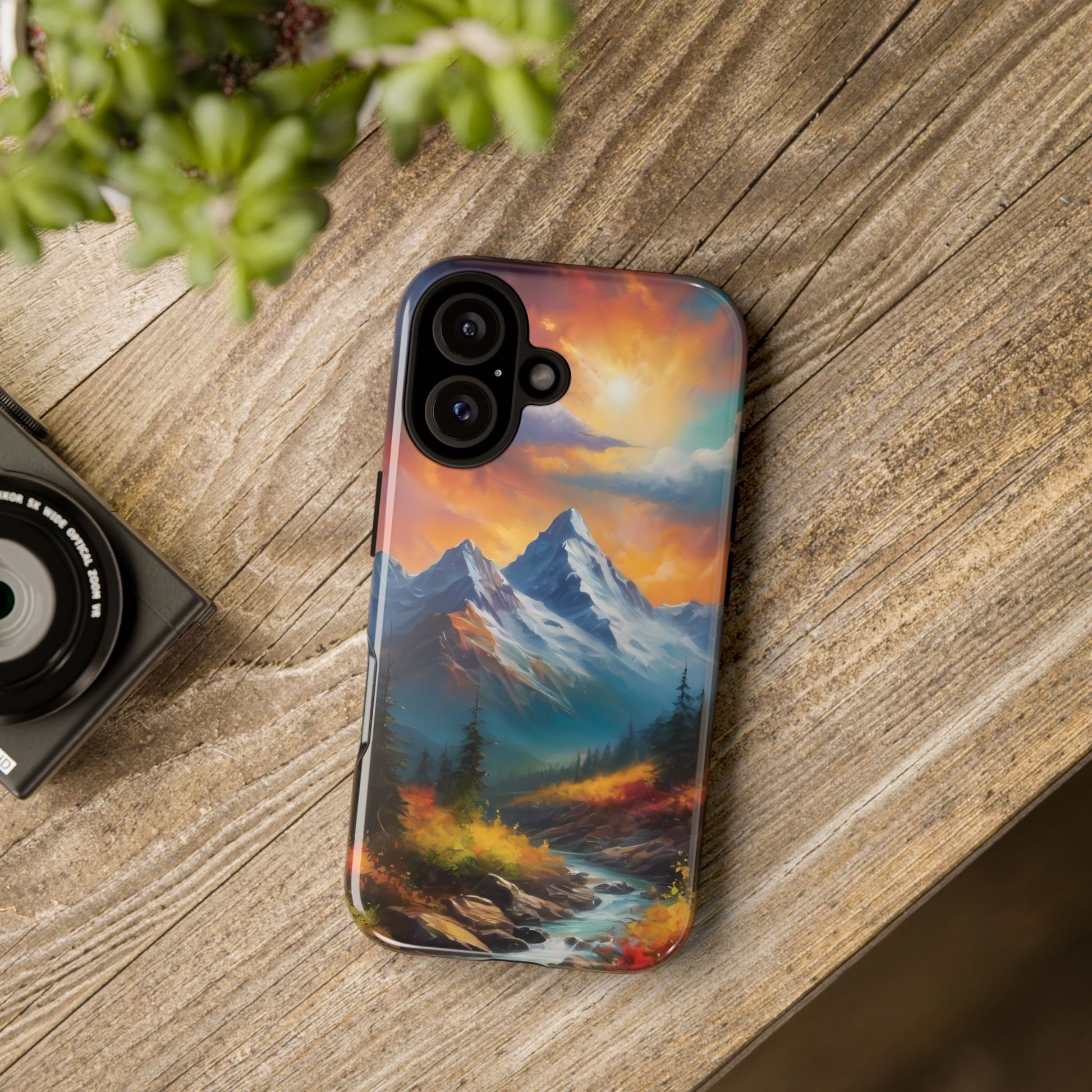 Mystic Mountains Phone Case for iPhone 8–16 Pro Max, Pixel 5–8 Pro, Galaxy S10–S24 Ultra - Designed by Thalia