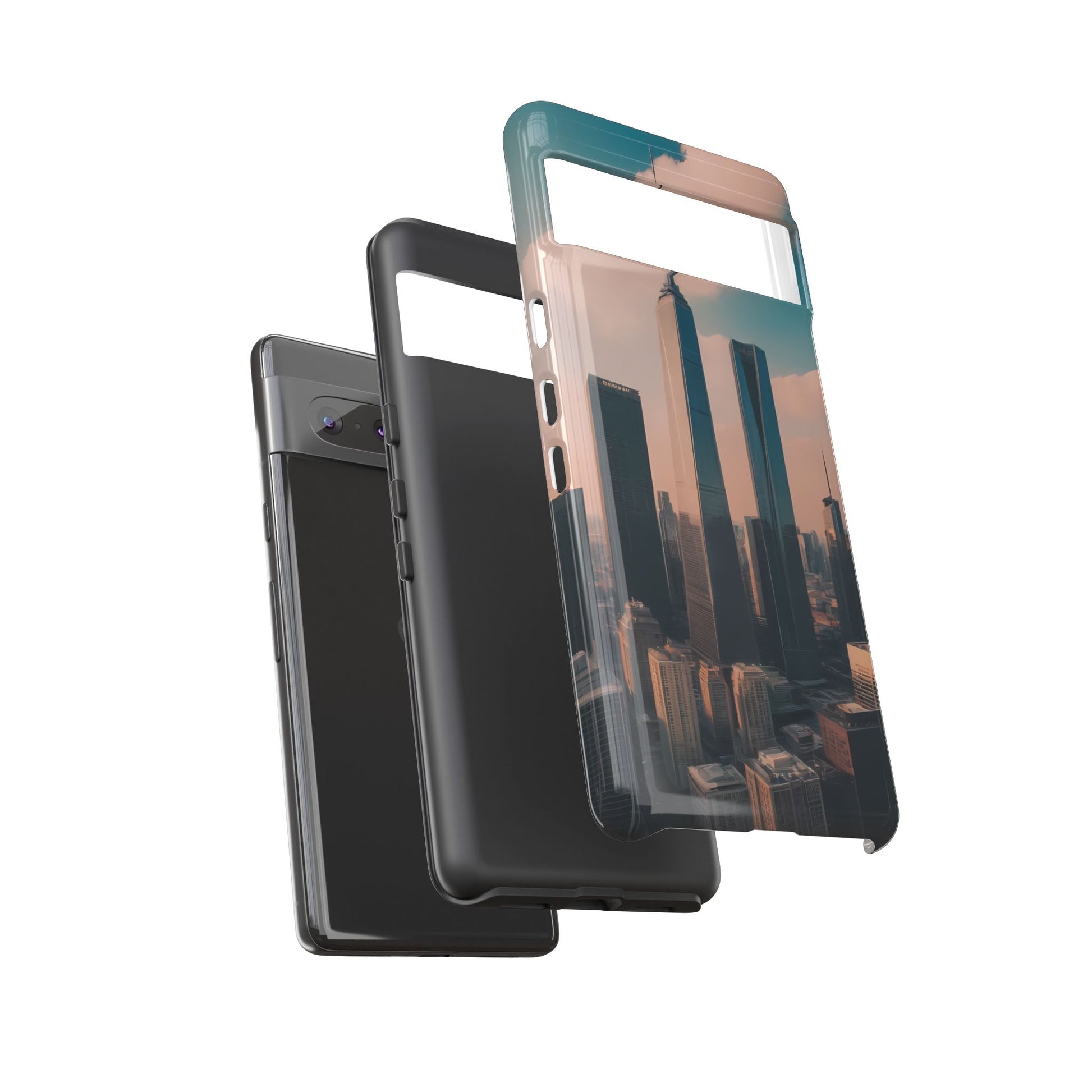 City Skylines Phone Case for Google Pixel 8 Pro, Pixel 8, Pixel 7, Pixel 6 Pro, Pixel 6, Pixel 5 5G - Designed by Thalia