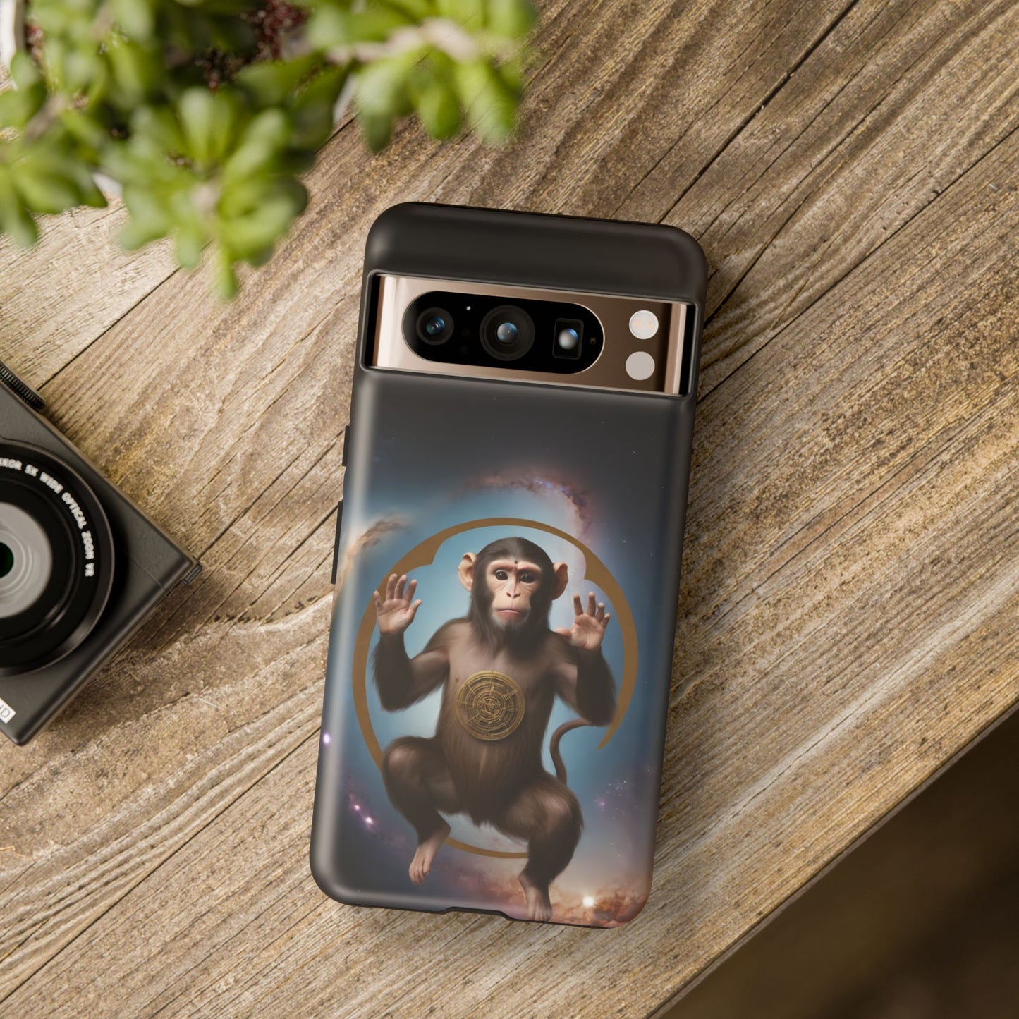 Chinese Zodiac Monkey Custom Phone Case for iPhone 8–16 Pro Max, Pixel 5–8 Pro, Galaxy S10–S24 Ultra - Designed by Thalia