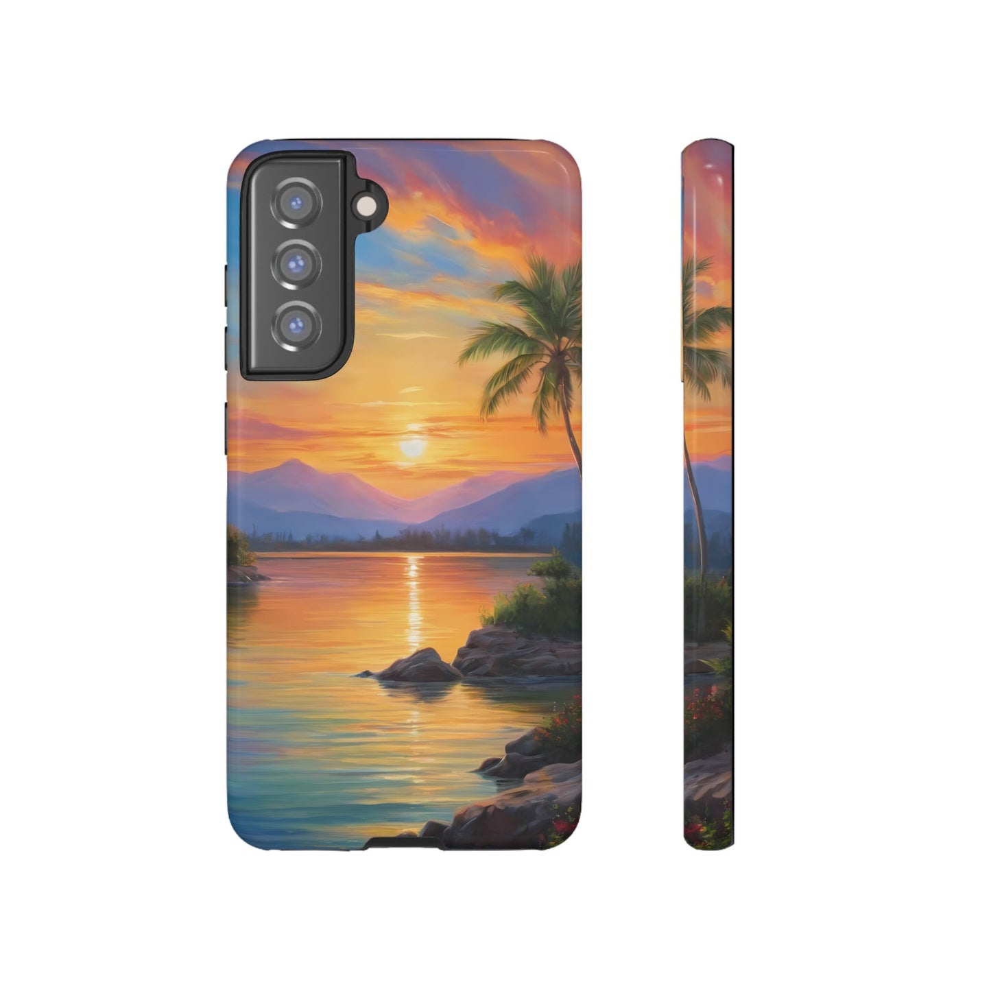 Sunset Serenade Custom Phone Case for Samsung Galaxy S10–S10 Plus, S20–S20 Ultra, S21, S22, S23, S24 Ultra - Designed by Thalia