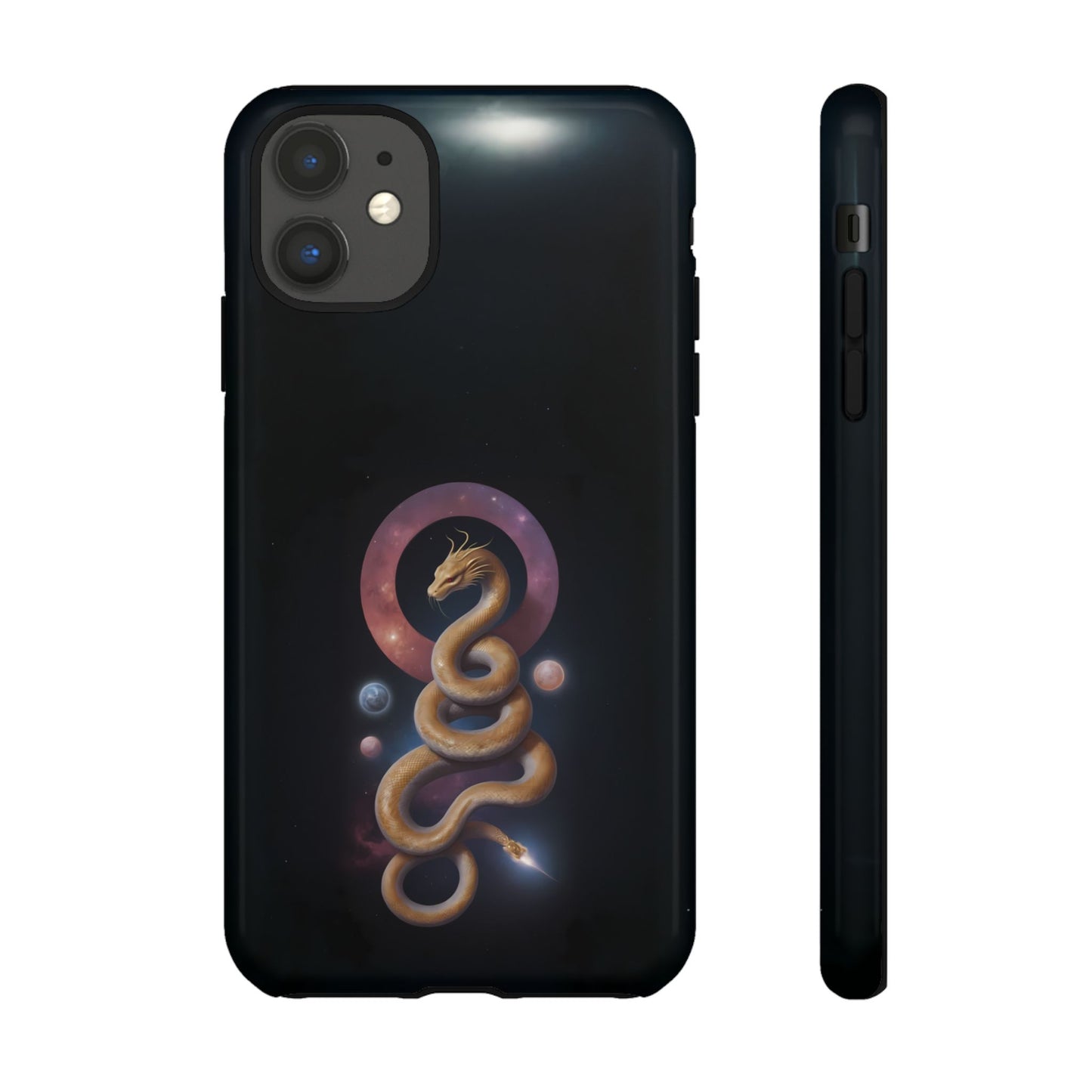 Chinese Zodiac Snake Custom Phone Case for iPhone 8–16 Pro Max, Pixel 5–8 Pro, Galaxy S10–S24 Ultra - Designed by Thalia