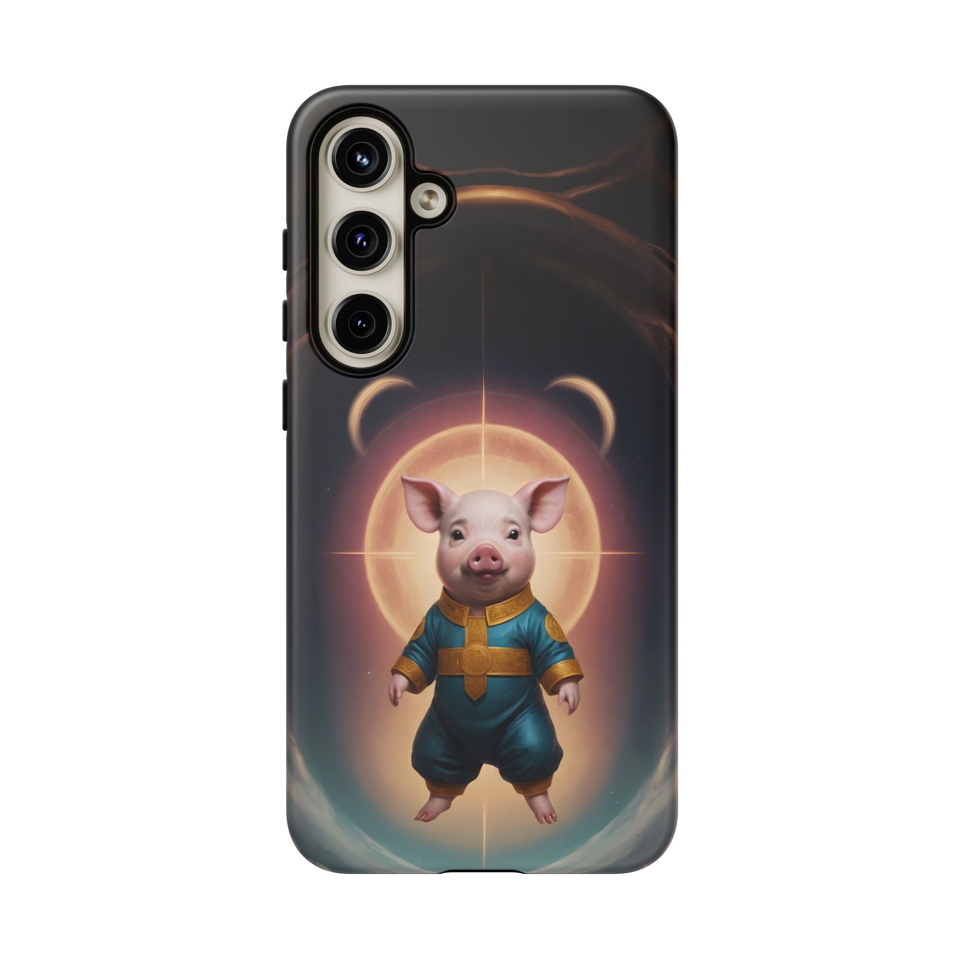 Chinese Zodiac Pig Custom Phone Case for iPhone 8–16 Pro Max, Pixel 5–8 Pro, Galaxy S10–S24 Ultra - Designed by Thalia