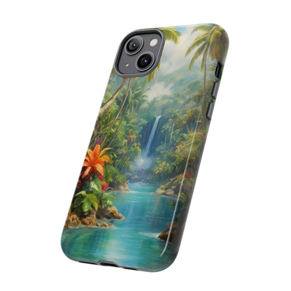 Tropical Paradise Phone Case for iPhone 8–16 Pro Max, Pixel 5–8 Pro, Galaxy S10–S24 Ultra - Designed by Thalia