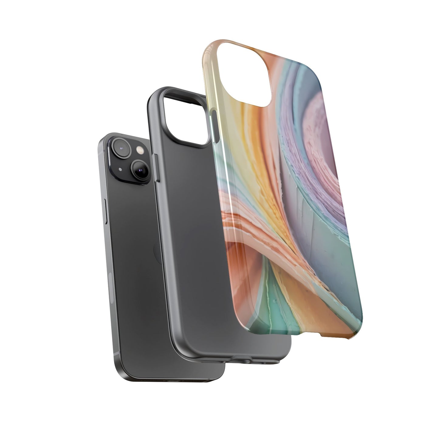 Pastel Perfection Stylish Unique UV Protected Phone Case for iPhone 8–16 Pro Max, iPhone 8 Plus–13 Mini, iPhone XS–XS Max, iPhone 11–14 Pro Max - Designed by Thalia