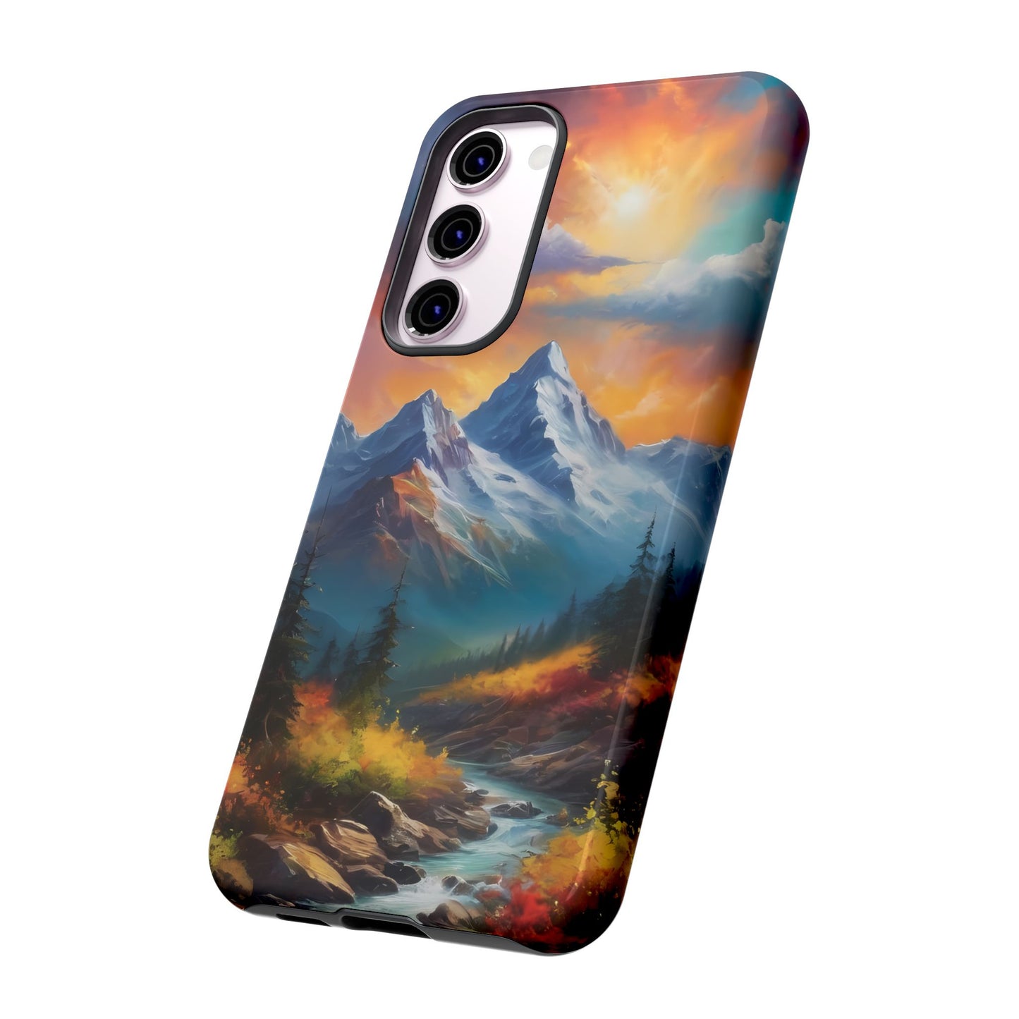 Mystic Mountains Phone Case for iPhone 8–16 Pro Max, Pixel 5–8 Pro, Galaxy S10–S24 Ultra - Designed by Thalia