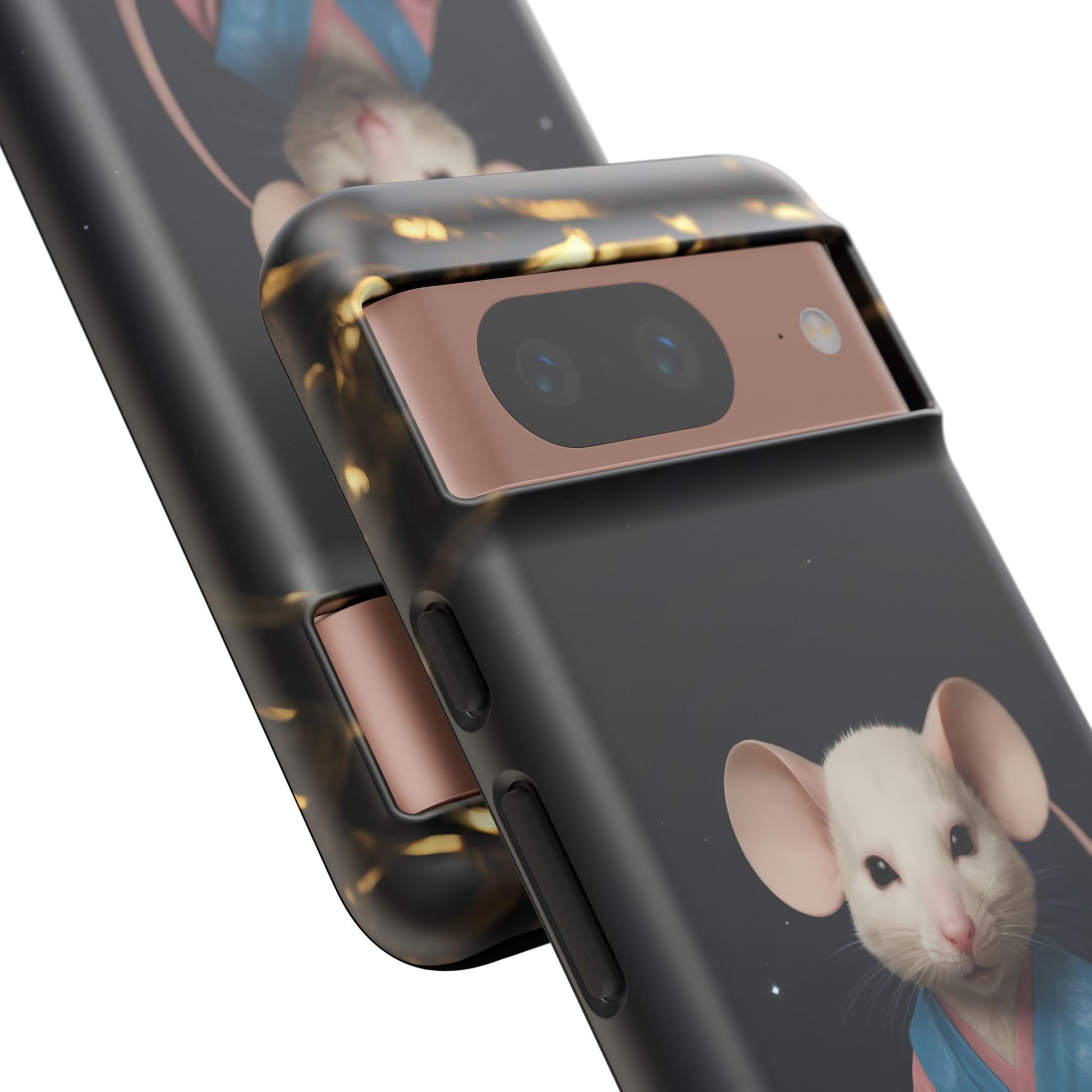 Chinese Zodiac Rat Phone Case for Google Pixel 8 Pro, Pixel 8, Pixel 7, Pixel 6 Pro, Pixel 6, Pixel 5 5G - Designed by Thalia