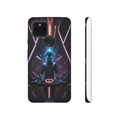 Alien DJ Phone Case for iPhone 8–16 Pro Max, Pixel 5–8 Pro, Galaxy S10–S24 Ultra - Designed by Thalia