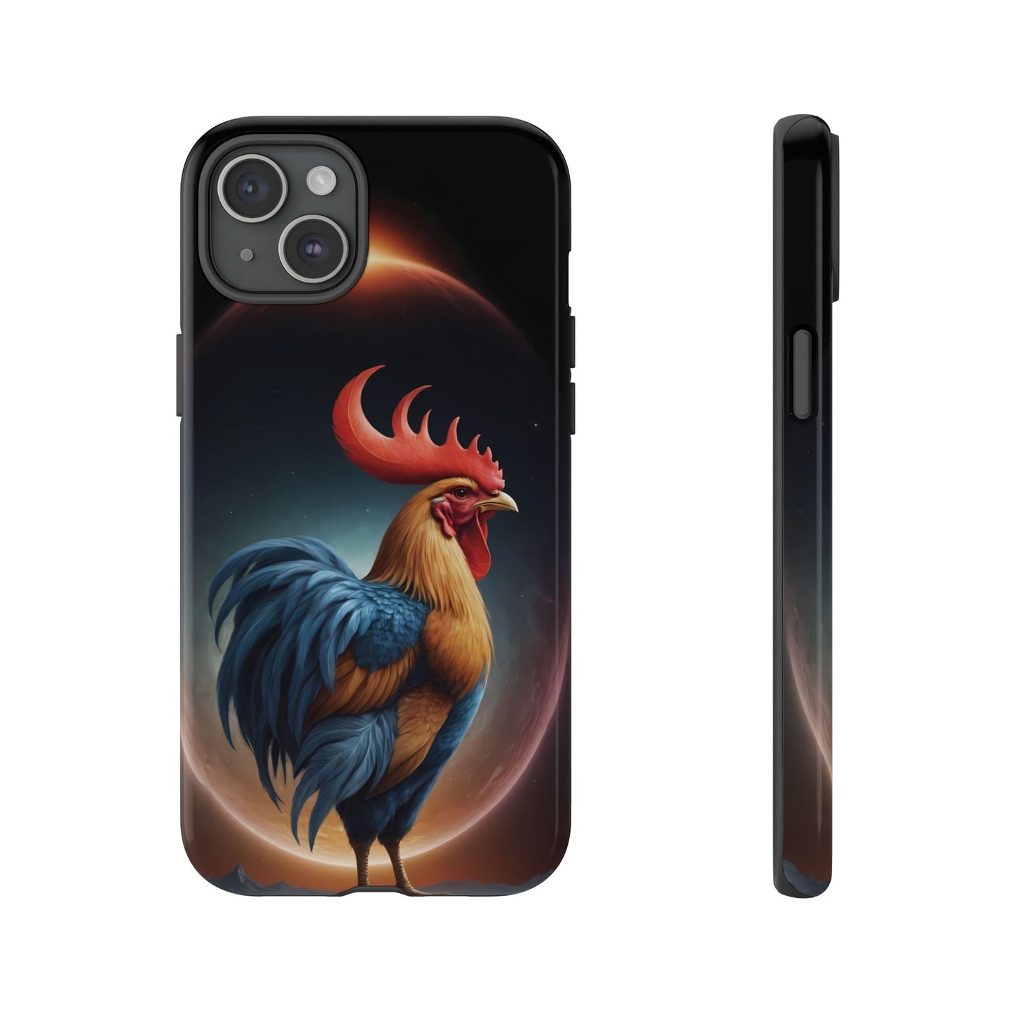 Chinese Zodiac Rooster Custom Phone Case for iPhone 8–16 Pro Max, Pixel 5–8 Pro, Galaxy S10–S24 Ultra - Designed by Thalia