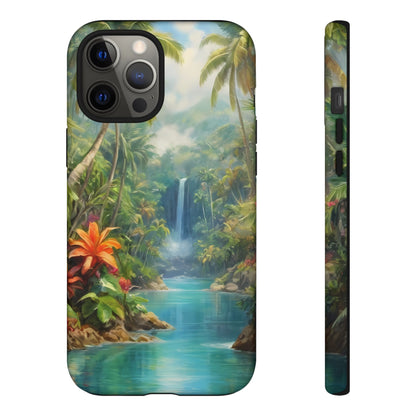 Tropical Paradise Phone Case for iPhone 8–16 Pro Max, Pixel 5–8 Pro, Galaxy S10–S24 Ultra - Designed by Thalia