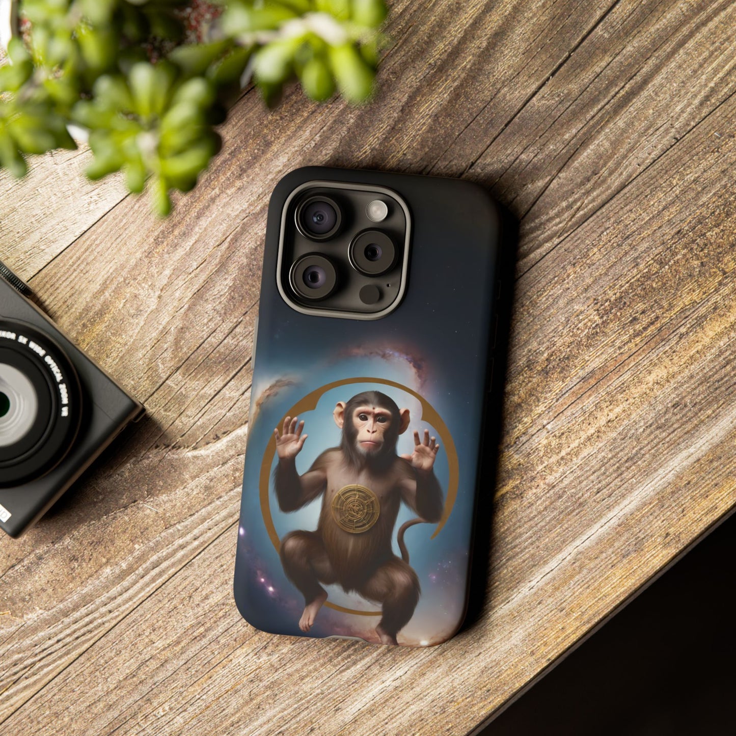 Chinese Zodiac Monkey Custom Phone Case for iPhone 8–16 Pro Max, Pixel 5–8 Pro, Galaxy S10–S24 Ultra - Designed by Thalia