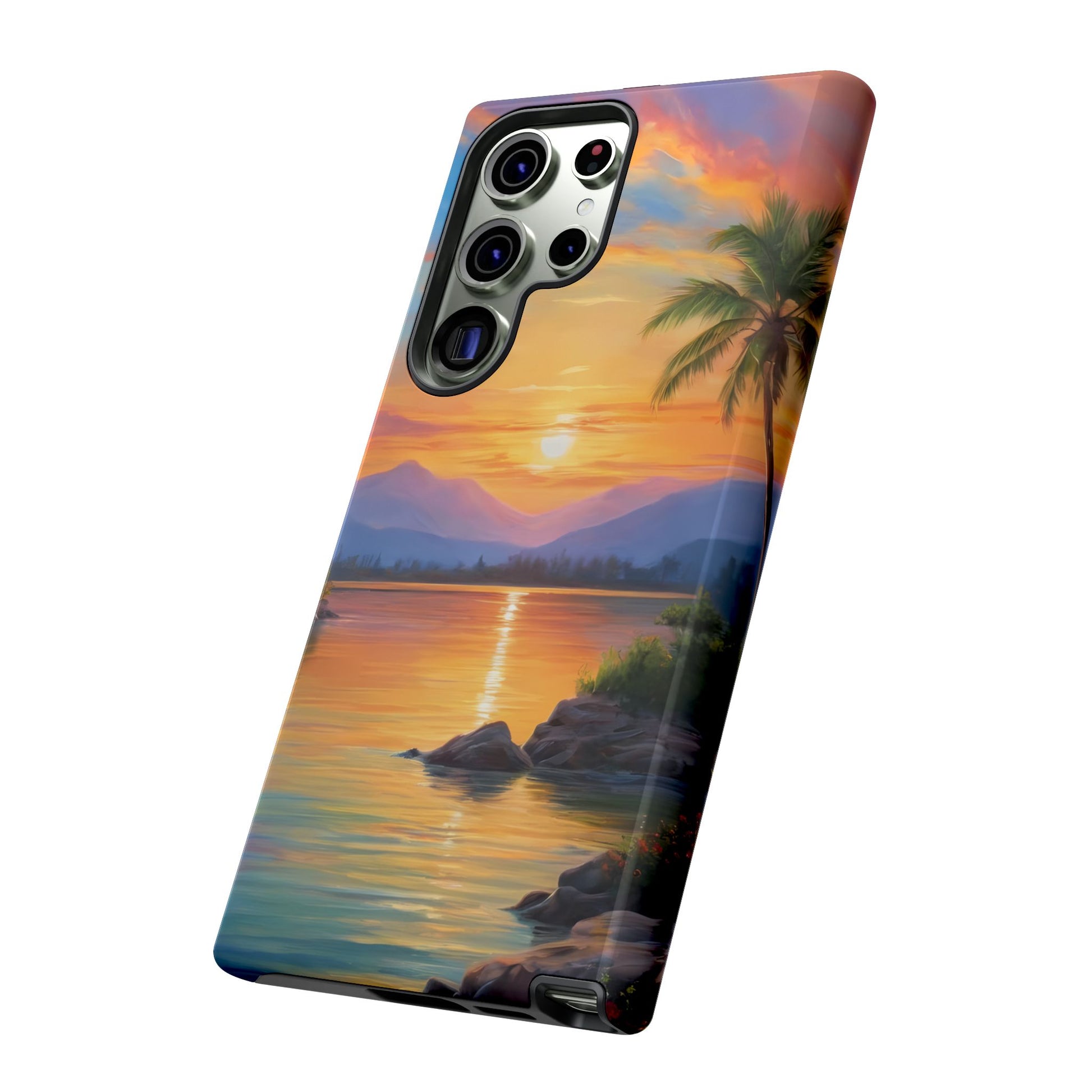 Sunset Serenade Phone Case for iPhone 8–16 Pro Max, Pixel 5–8 Pro, Galaxy S10–S24 Ultra - Designed by Thalia