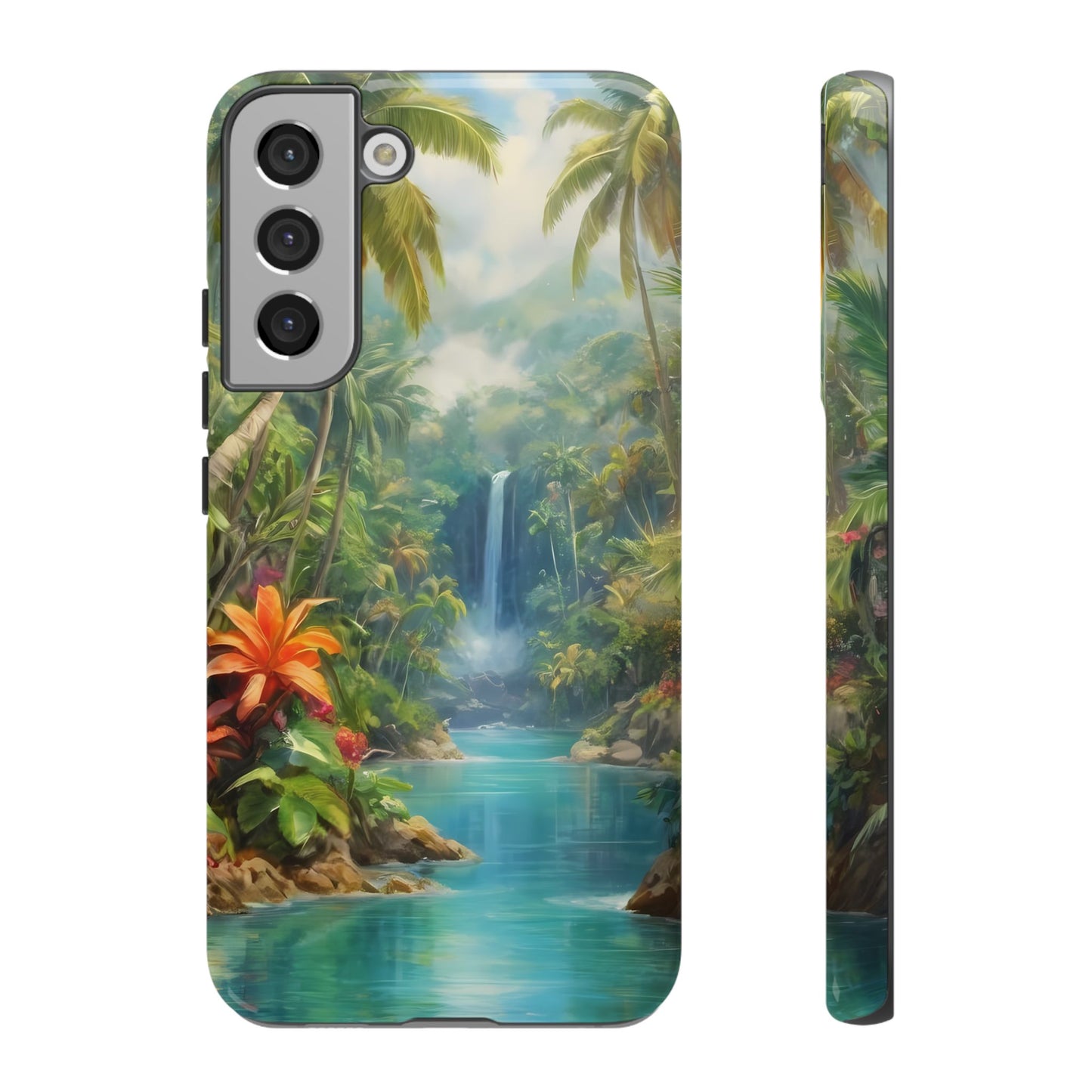 Tropical Paradise Phone Case for iPhone 8–16 Pro Max, Pixel 5–8 Pro, Galaxy S10–S24 Ultra - Designed by Thalia